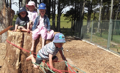 Comrie Park Kindergarten pupils.  The new kindergarten is to take part in an 'Enviroschools in the Early Years' Northland pilot programme.